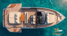 Аренда Cranchi A46 Luxury Tender на Сардинии, откидные борта увеличивающие площадь